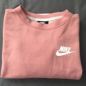 Nike light pink sweatshirt